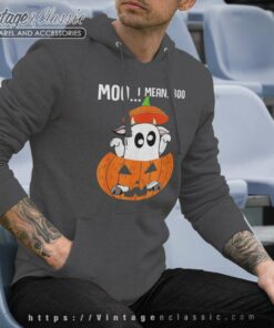 Moo I Mean Boo Ghost Cow Pumpkin Halloween Shirt 6 Moo I Mean Boo Ghost Cow Pumpkin Halloween Hoodie