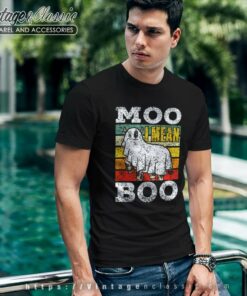 Moo I Mean Boo Ghost Cows Cow Halloween T Shirt