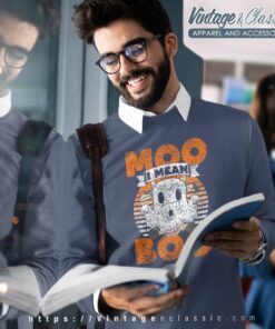 Moo I Mean Boo Ghost Cows Shirt Cow Halloween Sweatshirt