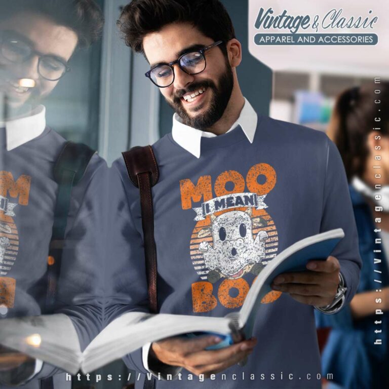 Moo I Mean Boo Ghost Cows Shirt Cow Halloween Sweatshirt Moo I Mean Boo Ghost Cows Shirt Cow Halloween Sweatshirt