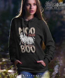 Moo I Mean Boo Ghost Humor Cows Cow Halloween Hoodie