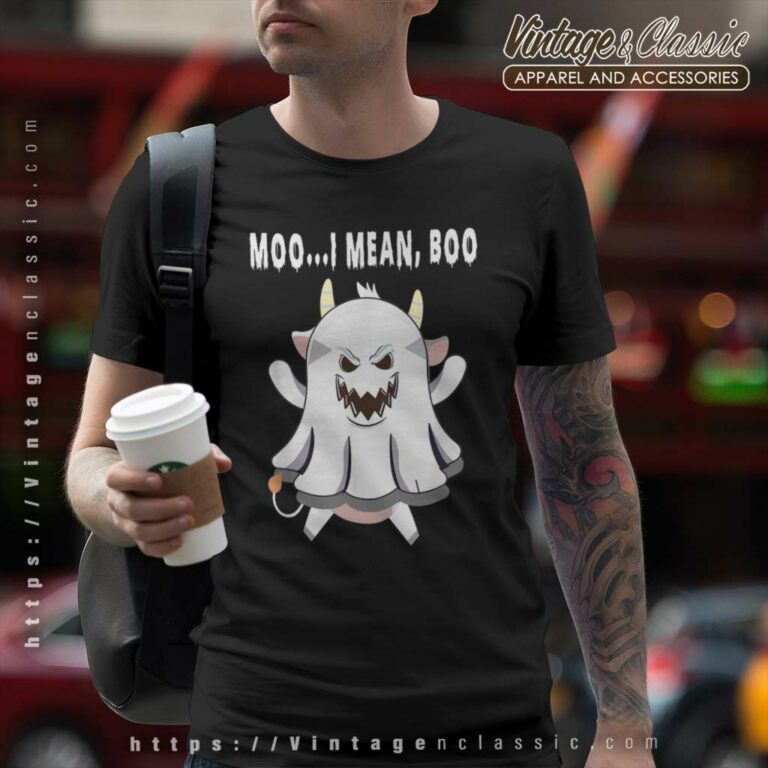 Moo I Mean Boo Pumpkin Moon Cow Ghost Halloween T Shirt Moo I Mean Boo Pumpkin Moon Cow Ghost Halloween T Shirt