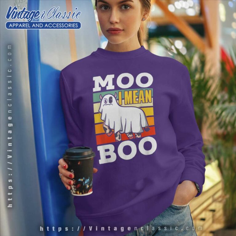 Moo I Mean Boo Shirt Ghost Cows Cow Halloween Sweatshirt Moo I Mean Boo Shirt Ghost Cows Cow Halloween Sweatshirt