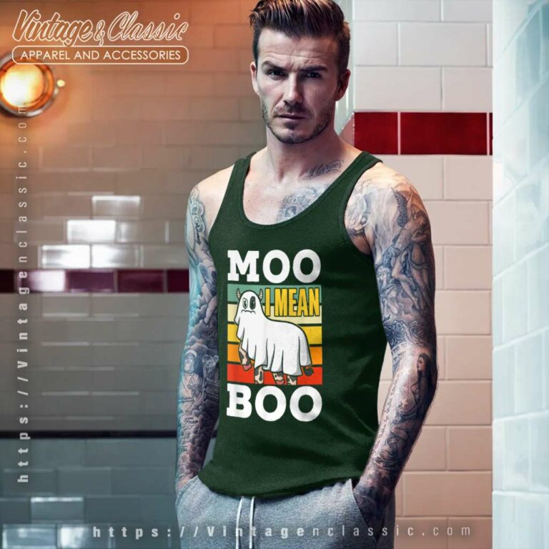Moo I Mean Boo Shirt Ghost Cows Cow Halloween Tank Top Racerback Moo I Mean Boo Shirt Ghost Cows Cow Halloween Tank Top Racerback