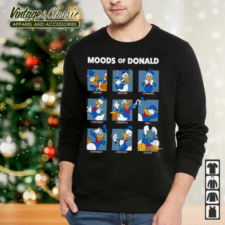 Moods Of Donald Duck Funny Face ShirtSweatshirt Moods Of Donald Duck Funny Face ShirtSweatshirt