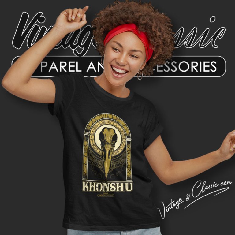 Moon Knight Khonshu Scarab Shrine Women T Shirt Moon Knight Khonshu Scarab Shrine Women T Shirt