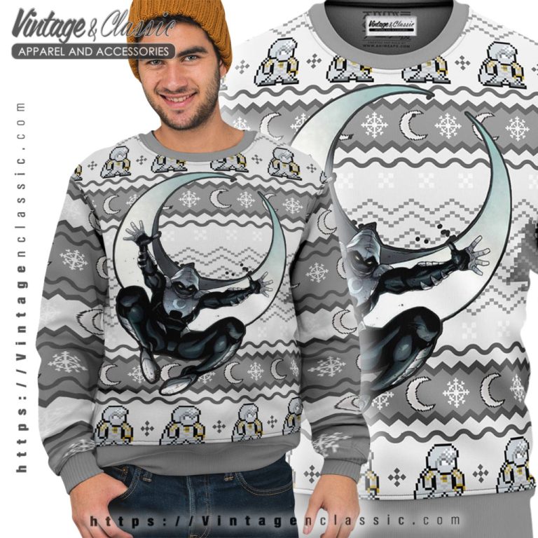 Moon Knight Marc Spector Ugly Christmas Sweater Ugly Sweater Moon Knight Marc Spector Ugly Christmas Sweater Ugly Sweater