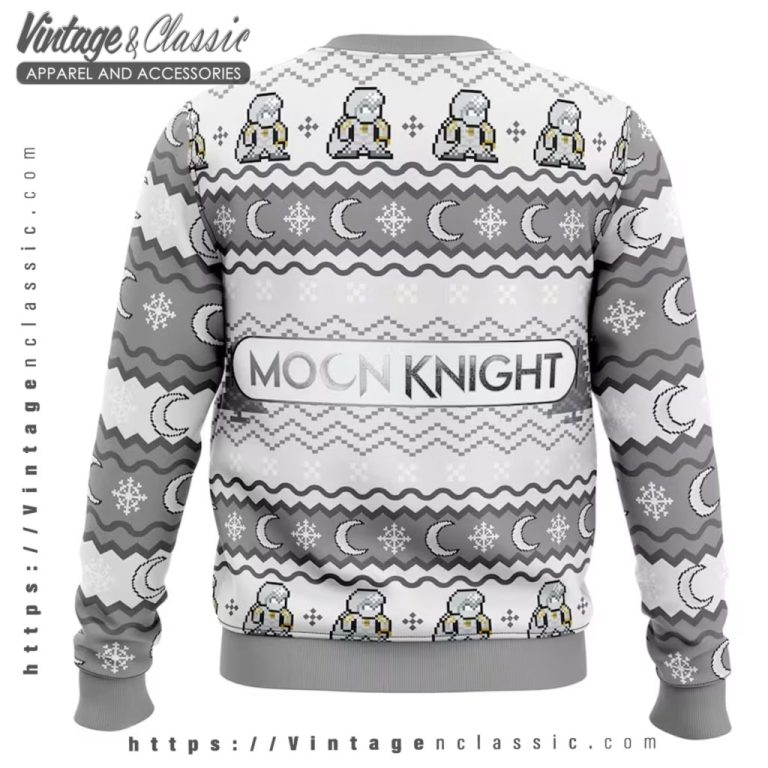Moon Knight Marc Spector Ugly Christmas Sweater back Ugly Sweater Moon Knight Marc Spector Ugly Christmas Sweater back Ugly Sweater