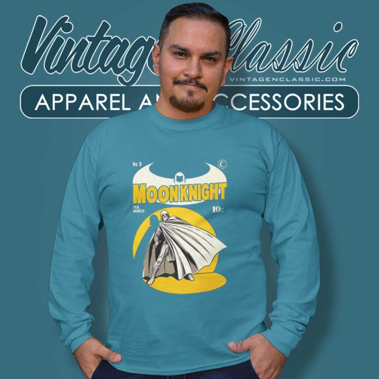 Moon Knight Retro Inspired Long Sleeve Tee Moon Knight Retro Inspired Long Sleeve Tee