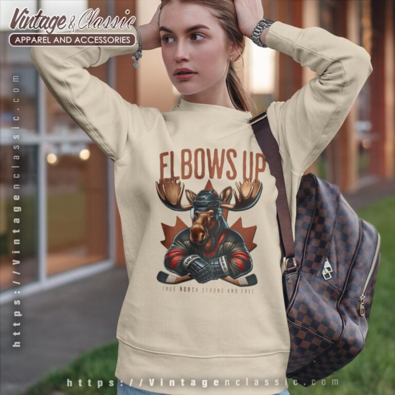 Moose Hockey Tee Elbows Up Canada Shirt Sweatshirt Moose Hockey Tee Elbows Up Canada Shirt Sweatshirt