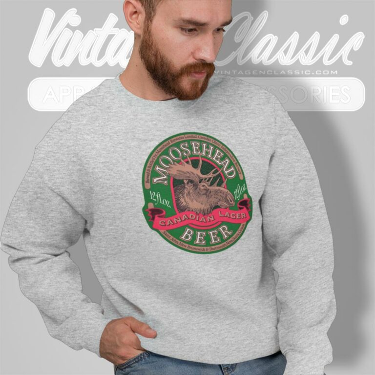 Moosehead Beer Label Canadian Lager Sweatshirt Moosehead Beer Label Canadian Lager Sweatshirt
