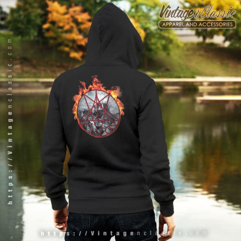 Morbid Angel Flaming Goat Backside Hoodie Morbid Angel Flaming Goat Backside Hoodie