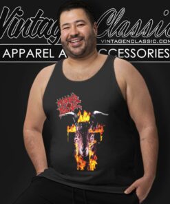 Morbid Angel Flaming Goat Shirt 6 Morbid Angel Flaming Goat Tank Top Racerback
