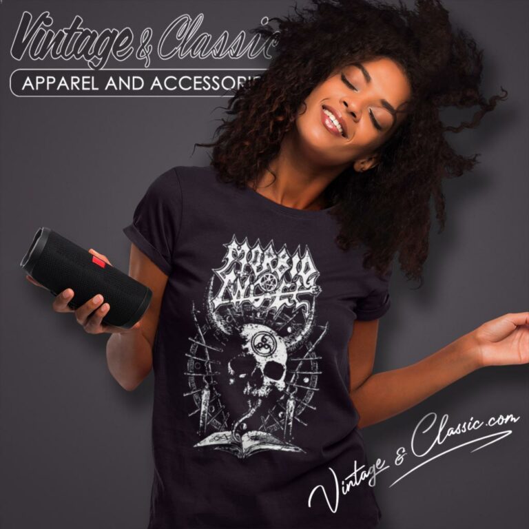 Morbid Angel Horned Skull Women T Shirt Morbid Angel Horned Skull Women T Shirt