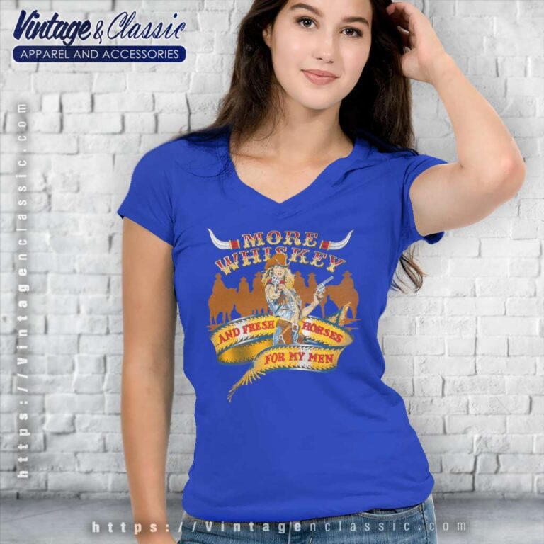 More Whiskey And Fresh Horses V Neck TShirt More Whiskey And Fresh Horses V Neck TShirt