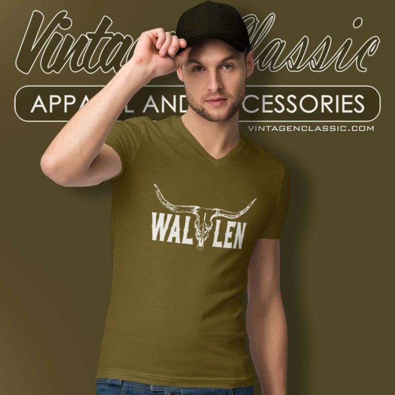 Morgan Wallen Last Night Logo V Neck TShirt Morgan Wallen Last Night Logo V Neck TShirt