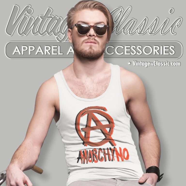 Moschino Anarchy Organic Tank Top Racerback Moschino Anarchy Organic Tank Top Racerback