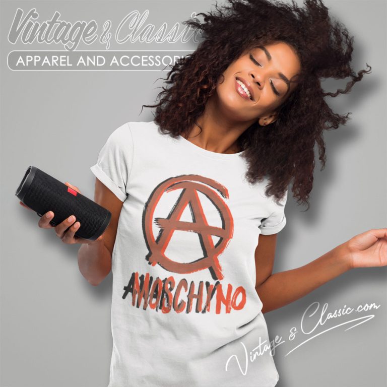 Moschino Anarchy Organic Women T Shirt Moschino Anarchy Organic Women T Shirt