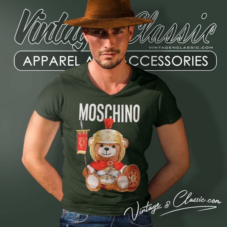 Moschino Couture Roman Teddy V Neck TShirt Moschino Couture Roman Teddy V Neck TShirt