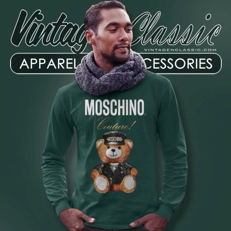 Moschino Couture Teddy Bear Police Long Sleeve Tee Moschino Couture Teddy Bear Police Long Sleeve Tee