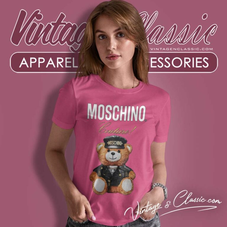 Moschino Couture Teddy Bear Police Women TShirt Moschino Couture Teddy Bear Police Women TShirt