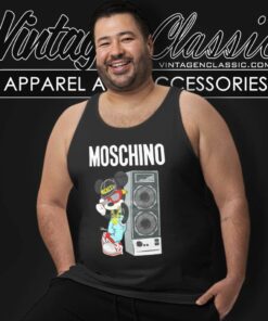 Moschino Mickey Lean On Speakers Tank Top Racerback