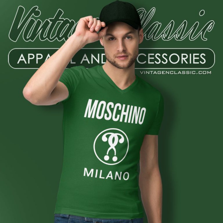 Moschino Milano V Neck TShirt Moschino Milano V Neck TShirt