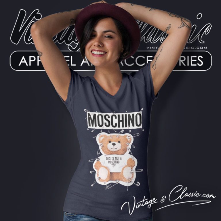 Moschino Teddy Bear V Neck TShirt Moschino Teddy Bear V Neck TShirt