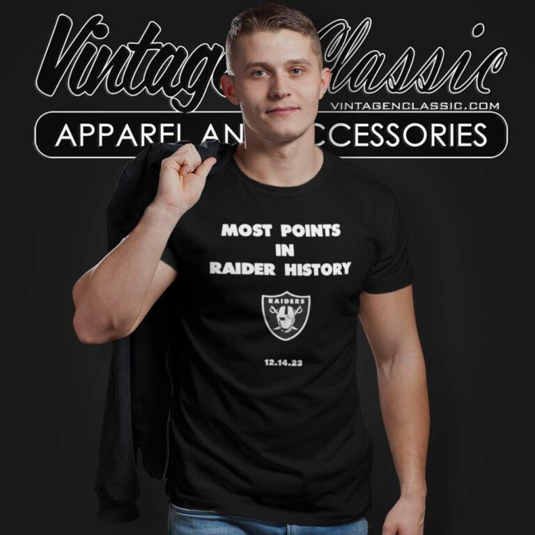 Most Points In Raider History Shirt Las Vegas Raiders 12 14 23 T Shirt Most Points In Raider History Shirt Las Vegas Raiders 12 14 23 T Shirt