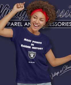Most Points In Raider History Shirt Las Vegas Raiders 12 14 23 Women TShirt
