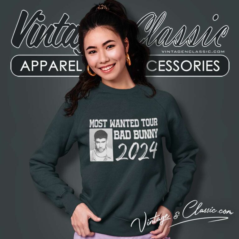 Most Wanted Tour 2024 Bad Bunny Sweatshirt Most Wanted Tour 2024 Bad Bunny Sweatshirt