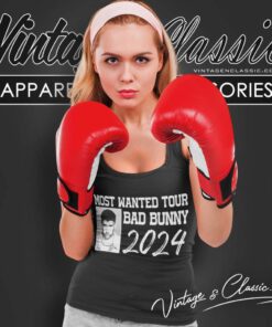 Most Wanted Tour 2024 Bad Bunny Tank Top Racerback