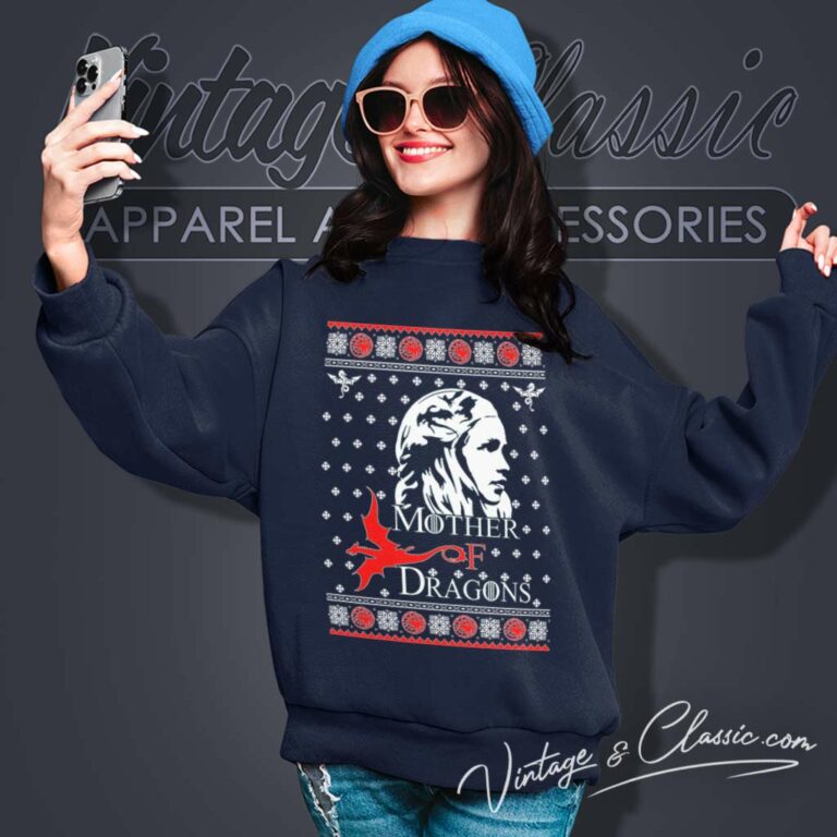 Mother Of Dragons New Ugly Christmas Sweatshirt Mother Of Dragons New Ugly Christmas Sweatshirt