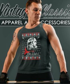 Mother Of Dragons New Ugly Christmas Tank Top Racerback