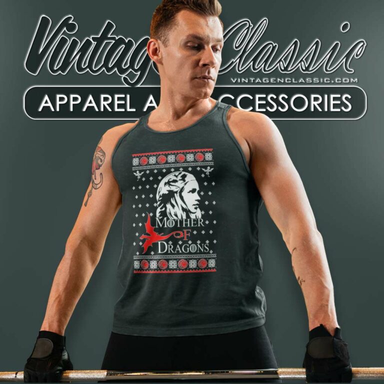 Mother Of Dragons New Ugly Christmas Tank Top Racerback Mother Of Dragons New Ugly Christmas Tank Top Racerback
