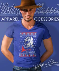 Mother Of Dragons New Ugly Christmas V Neck TShirt