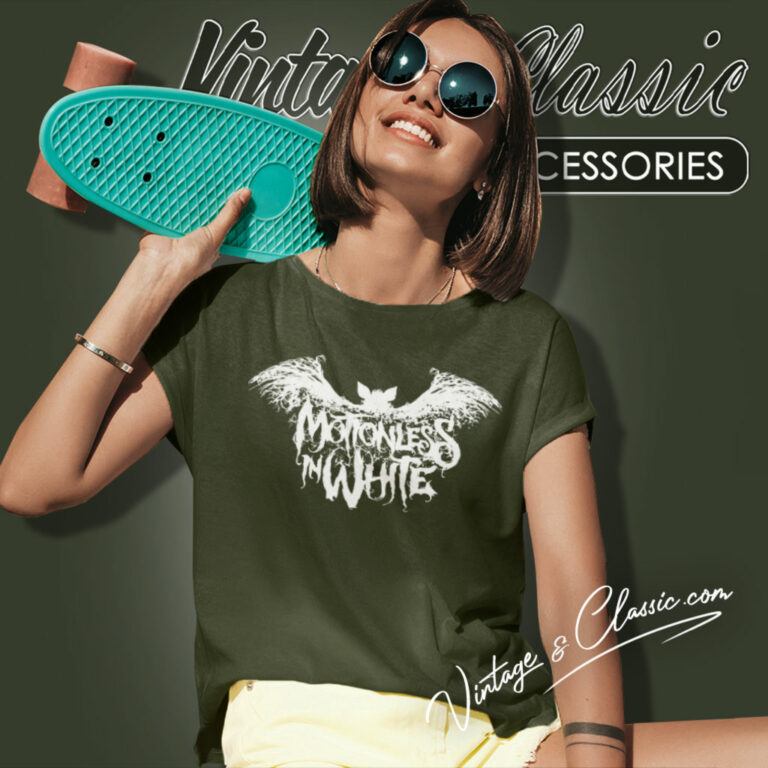 Motionless In White Bat Women T Shirt Motionless In White Bat Women T Shirt