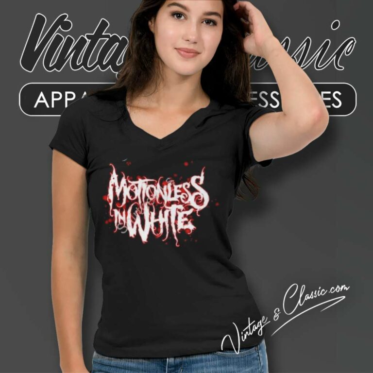 Motionless In White Logo Shirt Youre Mine Mother Fucker V Neck TShirt Motionless In White Logo Shirt Youre Mine Mother Fucker V Neck TShirt