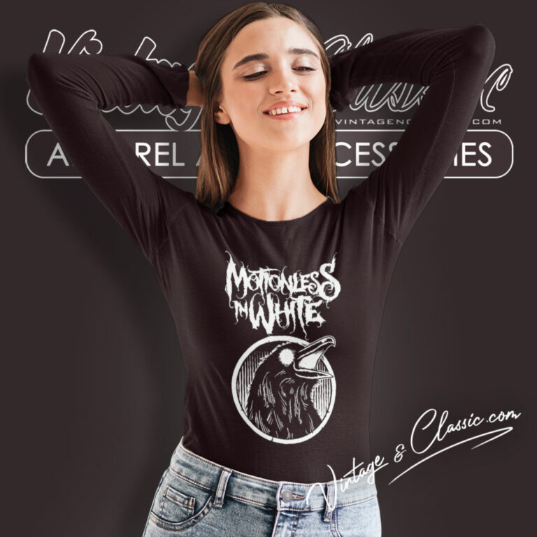 Motionless In White Raven Long Sleeve Tee Motionless In White Raven Long Sleeve Tee