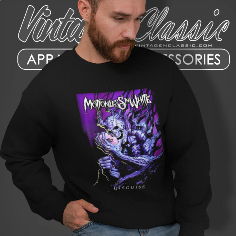 Motionless In White Shirt Disguise Art Sweatshirt Motionless In White Shirt Disguise Art Sweatshirt