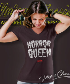 Motionless In White Shirt Horror Queen 5 Motionless In White Shirt Horror Queen V Neck TShirt