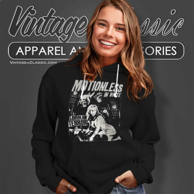 Motionless In White Shirt London In Terror Hoodie Motionless In White Shirt London In Terror Hoodie