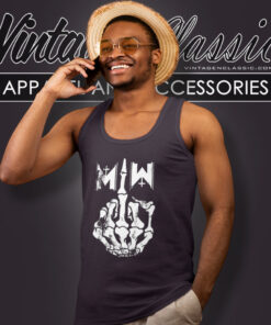 Motionless In White Shirt Middle Finger Tank Top Racerback