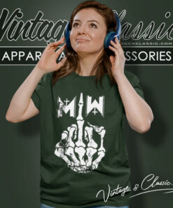 Motionless In White Shirt Middle Finger Women T Shirt