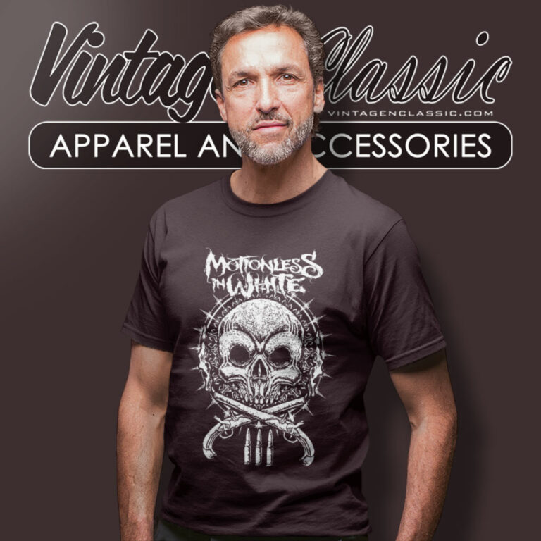 Motionless In White Shirt Skeleton N Gun T Shirt Motionless In White Shirt Skeleton N Gun T Shirt