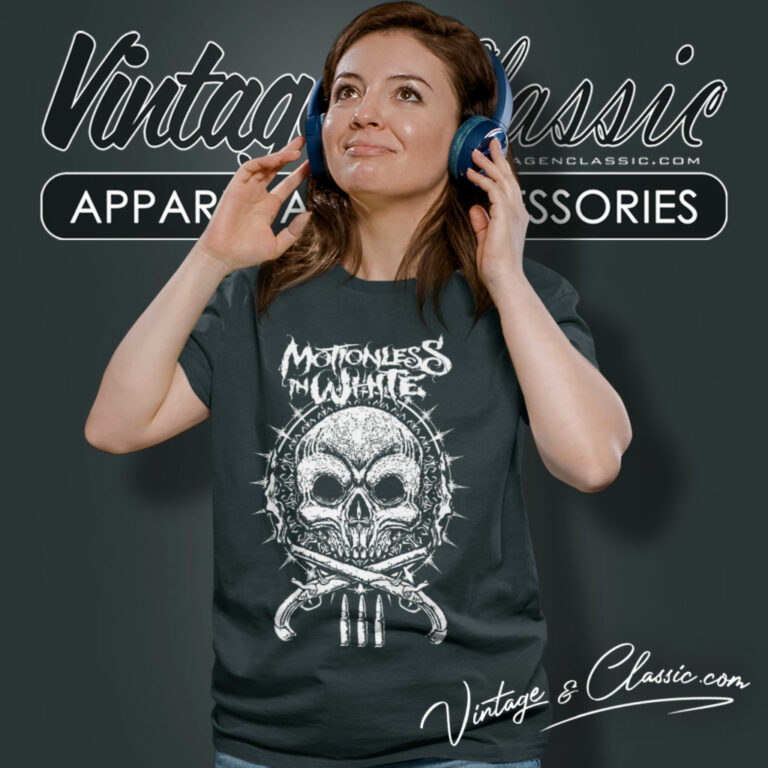Motionless In White Shirt Skeleton N Gun Women T Shirt Motionless In White Shirt Skeleton N Gun Women T Shirt