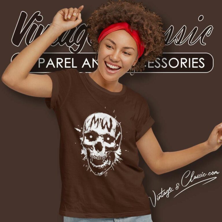 Motionless In White Skull Women TShirt Motionless In White Skull Women TShirt