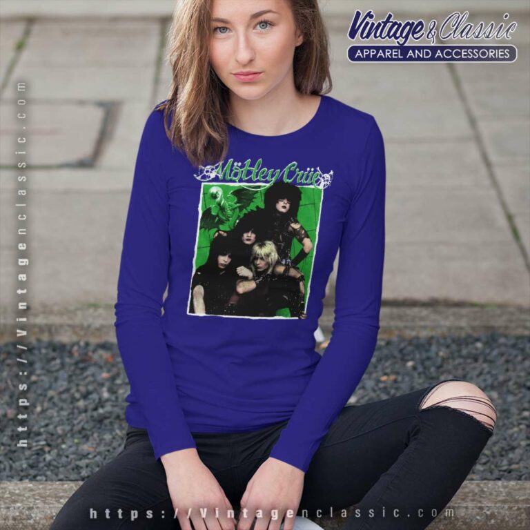 Motley Crue 1989 Group Photo Long Sleeve Tee Motley Crue 1989 Group Photo Long Sleeve Tee