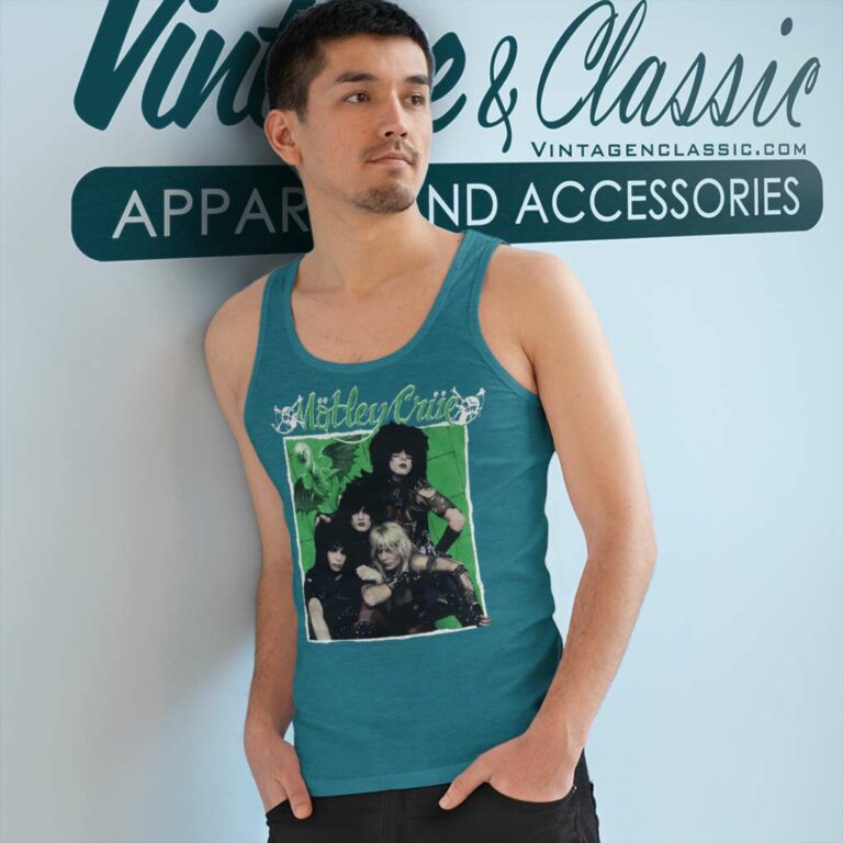 Motley Crue 1989 Group Photo Tank Top Racerback Motley Crue 1989 Group Photo Tank Top Racerback