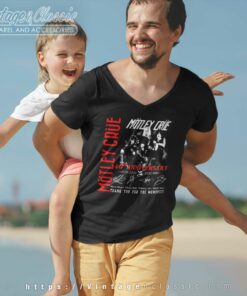 Motley Crue 40th Anniversary V Neck TShirt